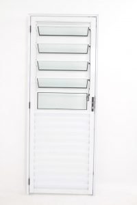 Porta Basculante de Alumínio Branca