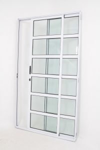 Porta Sacada Travessa 2 folhas de Alumínio Branco