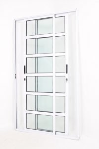 Porta 2 folhas Móveis de Alumínio Branco