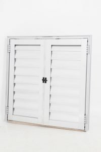 Porta Abrigo Dupla de Alumínio Brilhante