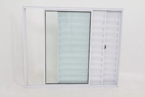 Janela Veneziana 3 folhas de Alumínio Branco