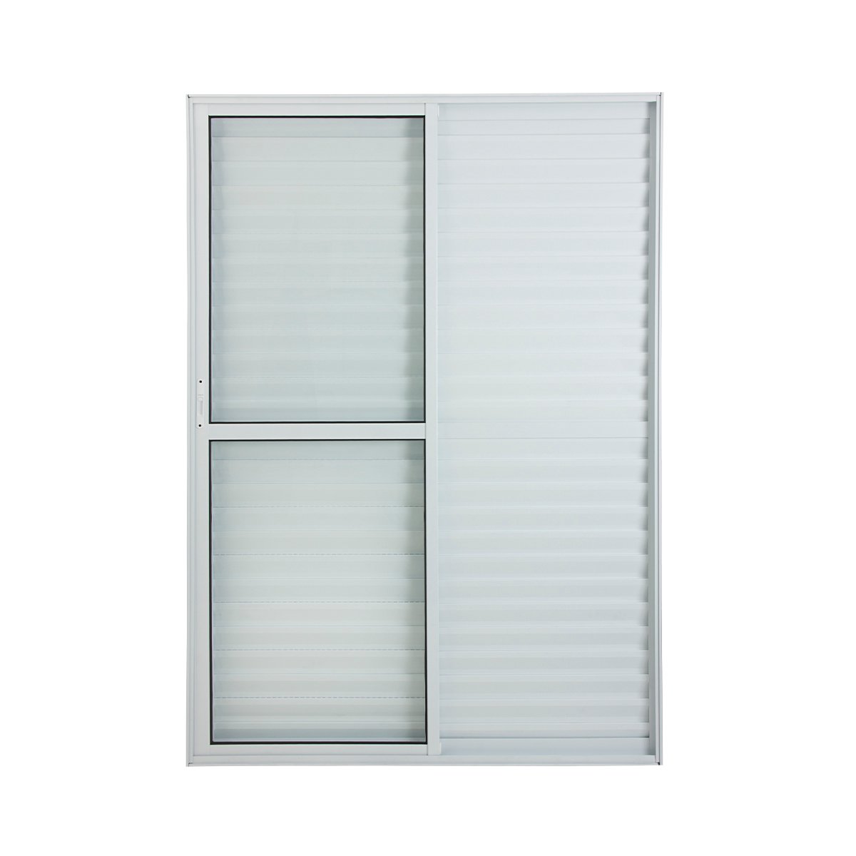 Porta Balcão 3 folhas de Alumínio Branco