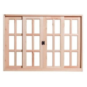 Vitrô Quadriculado de Madeira Eucalipto