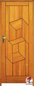 Porta Tridimencional de Madeira