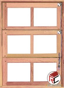 Vitrô Basculante Eucalipto de Madeira