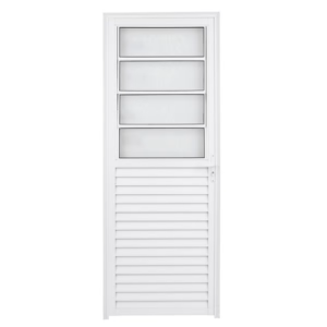 Porta Basculante Aluminio Branca