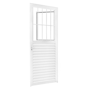 Porta Basculante Aluminio Branca