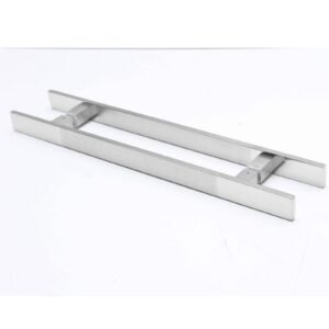 Puxador Duplo Mod. BCH de aço inox Misto