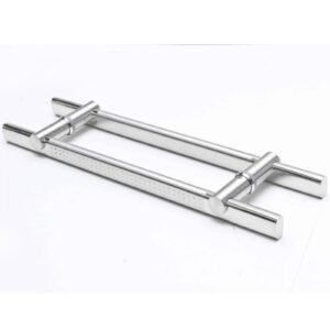 Puxador Duplo Mod. GOV de aço inox Misto