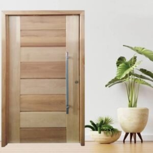 Porta Pivotante em madeira maciça Tauari Modelo BBB
