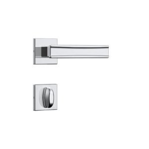 Fechadura Banheiro Classic 3300 Roseta Quadrada Inox Stam
