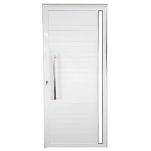 Porta Lambril com Vidro Lateral Inteiro e Puxador em Alumínio