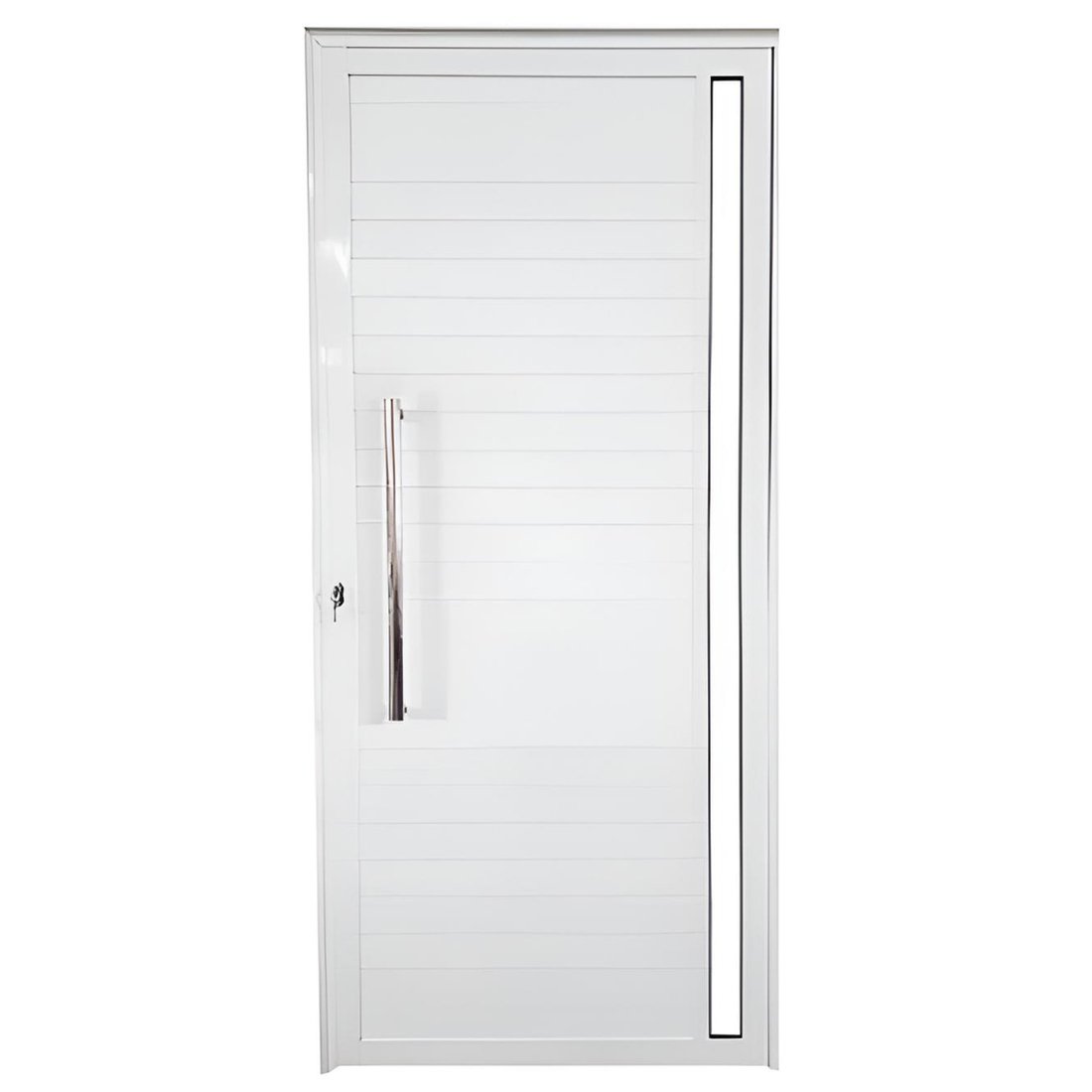 Porta Lambril com Vidro Lateral Inteiro e Puxador em Alumínio